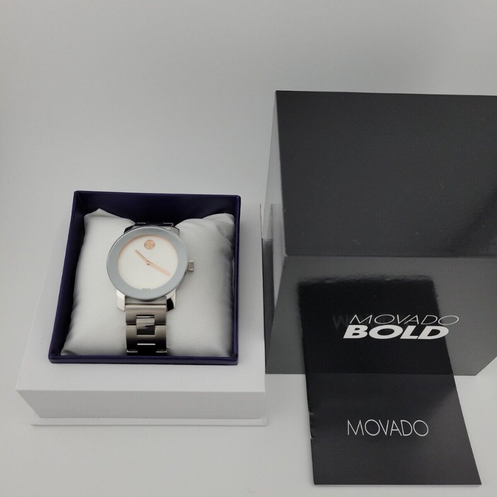 Movado White Dial Steel Womens Watch Movado White Dial Steel Womens Watch